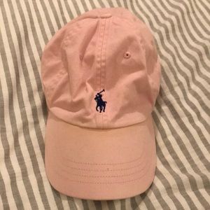 Pink Ralph Lauren baseball cap